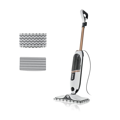 Shark SteamSpot Steam Mop with Steam Blaster Technology, 3 Steam Modes, 2 Washable Pads, XL Removable Water Tank, Lightweight, Steam Cleaner for sealed Hard Floors, Hardwood, Tile, Laminate, S2001