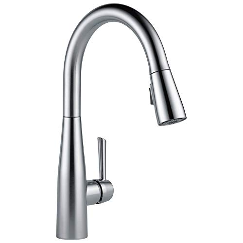 Delta Essa Brushed Nickel Kitchen Faucet With Pull Down Sprayer