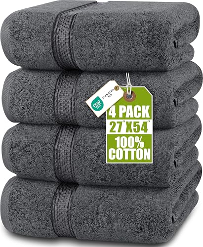 Utopia Towels 4 Pack Premium Bath Towels Set