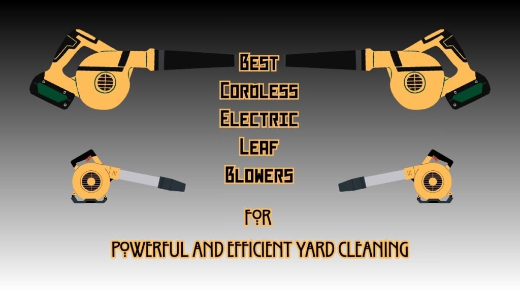 Best Cordless Electric Leaf Blower