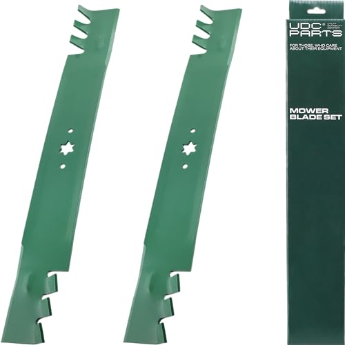 UDC Parts 942-04290-X Mower Gator Mulching Blades 6 Point Star for Cub Cadet 46 Inch LTX 1045 1046 XT1 LT46 XT2 LX46 742-04290-X 942-04244A 942-04290A Craftsman Troy Bilt MTD 942-04244A-X / 2 Pack