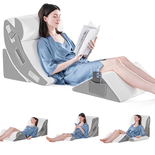 Yojoker 4PCS Orthopedic Bed Wedge Pillow Set