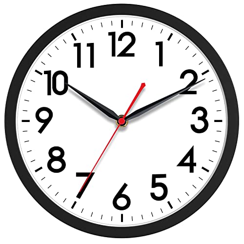AKCISOT 10 Inch Silent Wall Clock