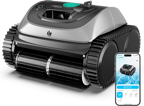 (2025 Upgrade) WYBOT C1 Robotic Pool Vacuum for Inground Pools, Professional Cordless Pool Cleaner 150mins 4-in-1 Wall & Waterline Cleaning Up to 1,614sq.ft, Smart Navigation, App Support