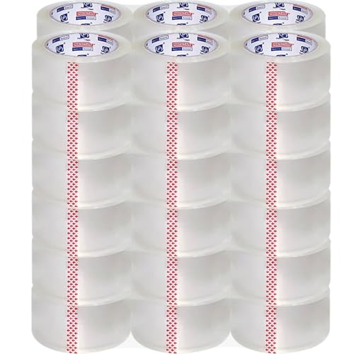 P PERFECTAPE Heavy Duty Packing Tape 36 Rolls, Total 2160Y, Clear, 2.7 mil, 1.88 inch x 60 Yards, Ultra Strong, Refill for Packaging and Shipping