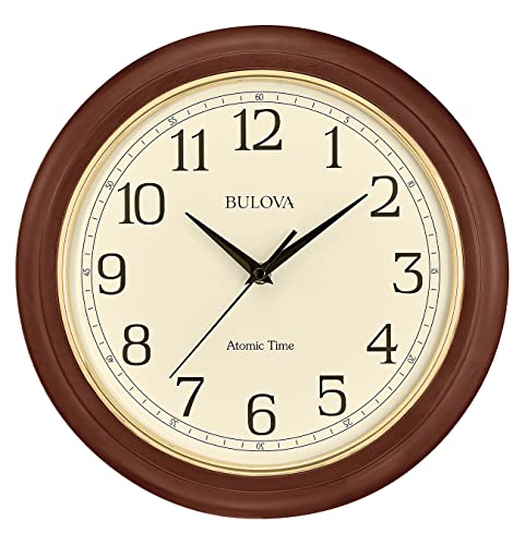 Bulova Atomic Time Analog Wall Clock