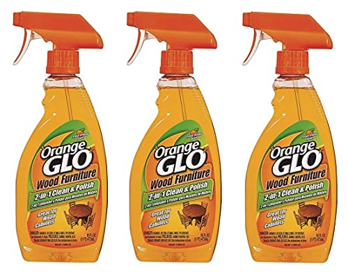 Glo 640823841079 (Pack of 3) Wood Furniture 2-in-1 Clean and Polish, 48 Fl Oz total